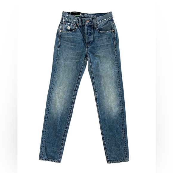 Aritzia Paradise Mine High Rise Straight Distressed Jeans - Picture 2 of 6